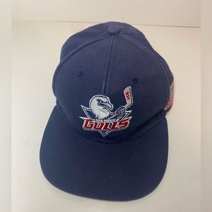 San Diego Gulls Indian Motorcycle USA Flag Snapback Hat ￼Minor-League Hockey ￼